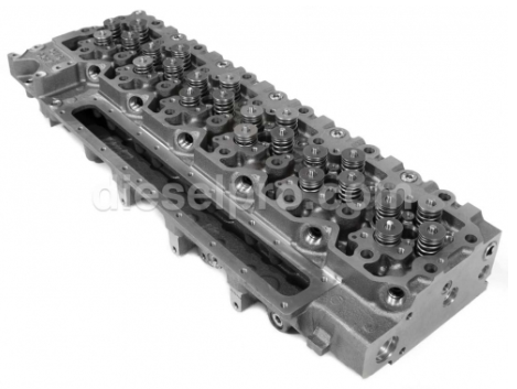 Diesel Pro Power cylinder head for a Cummins QSC engine.